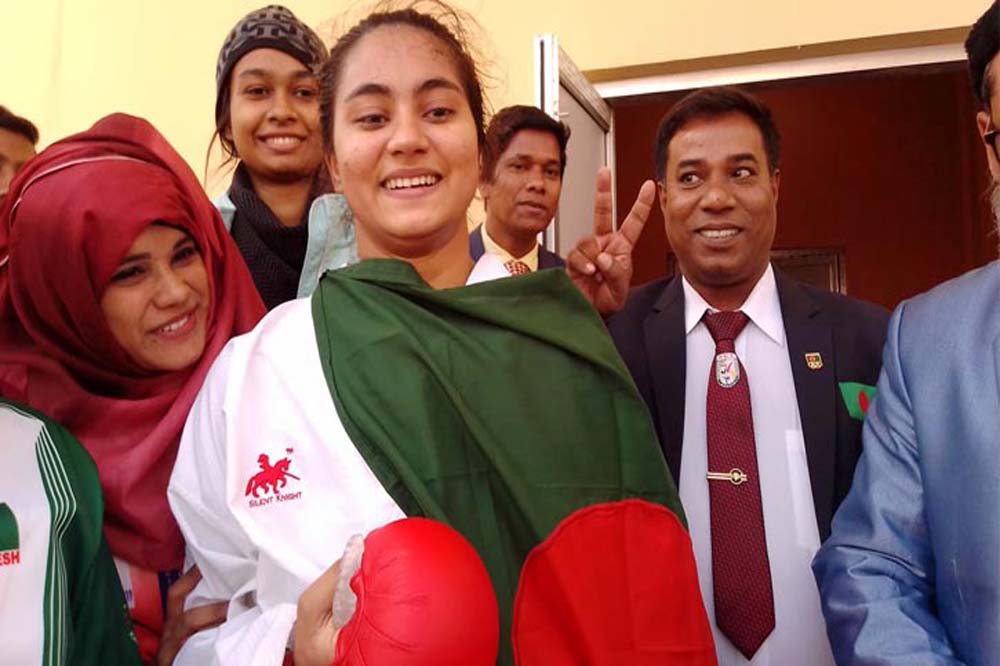 দ্বিতীয় দিনে তৃতীয় সোনা জিতলেন হোমায়রা