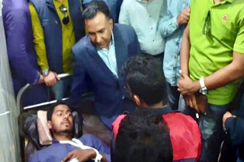 ভিপি নুরের পাশে বিএনপির নেতা হাবিব-উন-নবী খান সোহেল