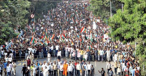 ভারতের নাগরিকত্ব আইন বাতিলে, লাখো মানুষের মিছিল নিয়ে রাজপথে মমতা