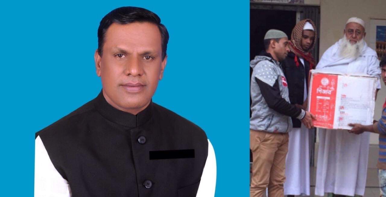 শ্রীপুরে মসজিদে গরম পানির মেশিন দিলেন প্যানেল মেয়র আমজাদ হোসেন