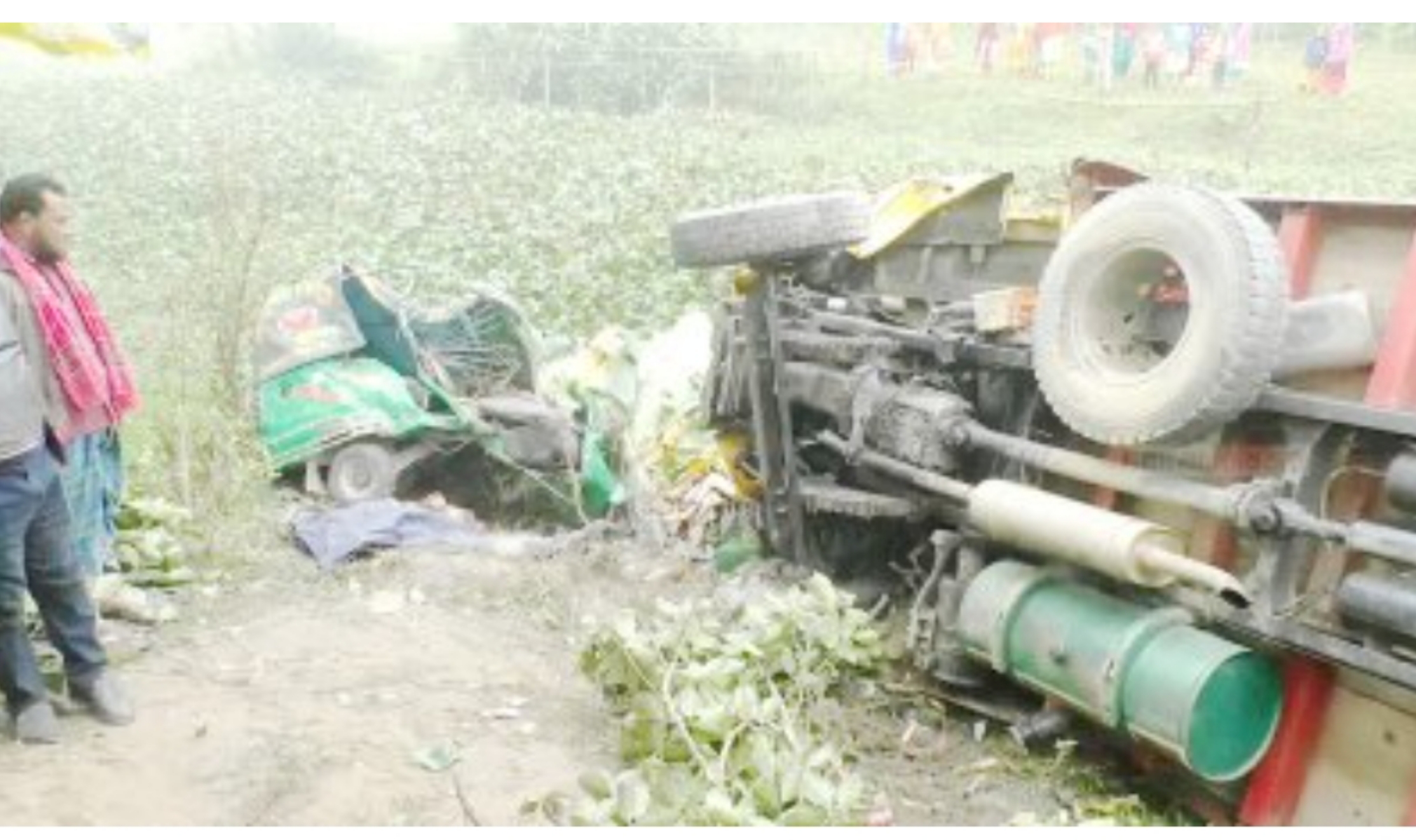 কসবায় ট্রাক সিএনজির মুখোমুখি সংঘর্ষে চালকসহ নিহত ২