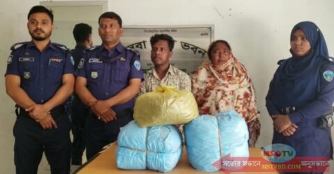 কসবায় ৩০ কেজি গাঁজাসহ দুই মাদক ব্যবসায়ী গ্রেফতার