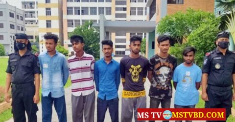 নারায়ণগঞ্জ সোনারগাঁয়ে অস্ত্র-ককটেলসহ আটক ৬