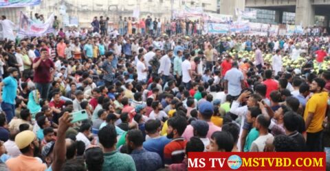 জাতীয় প্রেস ক্লাবের সামনে বিএনপির সমাবেশ, সড়কে যান চলাচল বন্ধ