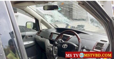 টাঙ্গাইলে মাইকে ঘোষণা দিয়ে এসিল্যান্ড ও পুলিশের গাড়িতে হামলা
