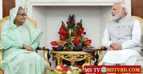 প্রধানমন্ত্রী শেখ হাসিনা ও নরেন্দ্র মোদীর মধ্যে বৈঠক শুরু