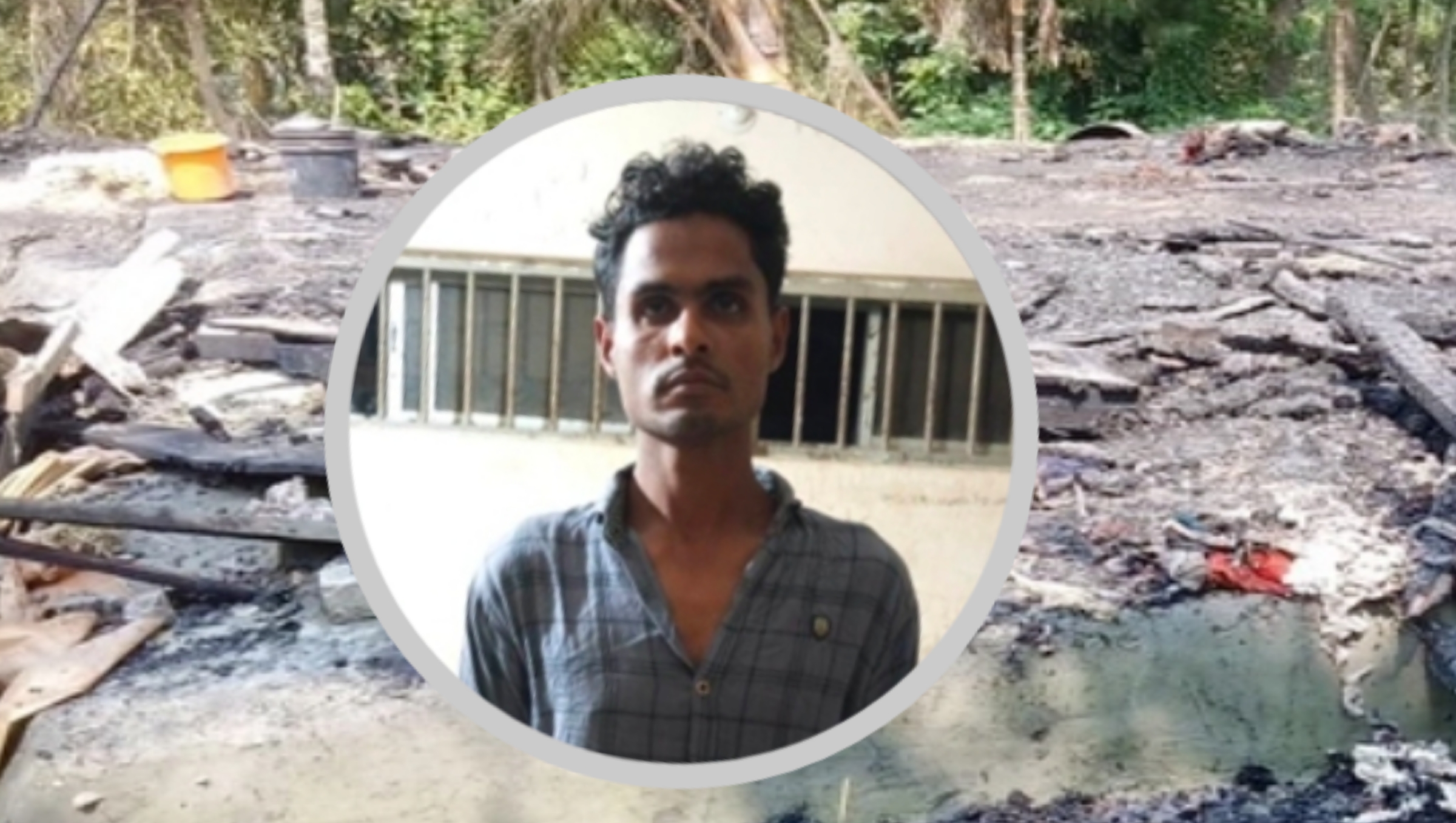 কোম্পানীগঞ্জে বেকার বলায় খেপে গিয়ে শ্বশুরের ঘরে আগুন, জামাই গ্রেফতার