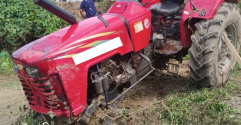 শ্মশানঘাটে ট্রাক্টরচাপায় প্রাণ গেল স্কুল ছাত্রের
