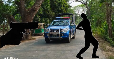 বিজয়নগরে পুলিশের ওপর হামলা, গুলিবিদ্ধ হয়ে নিহত ১