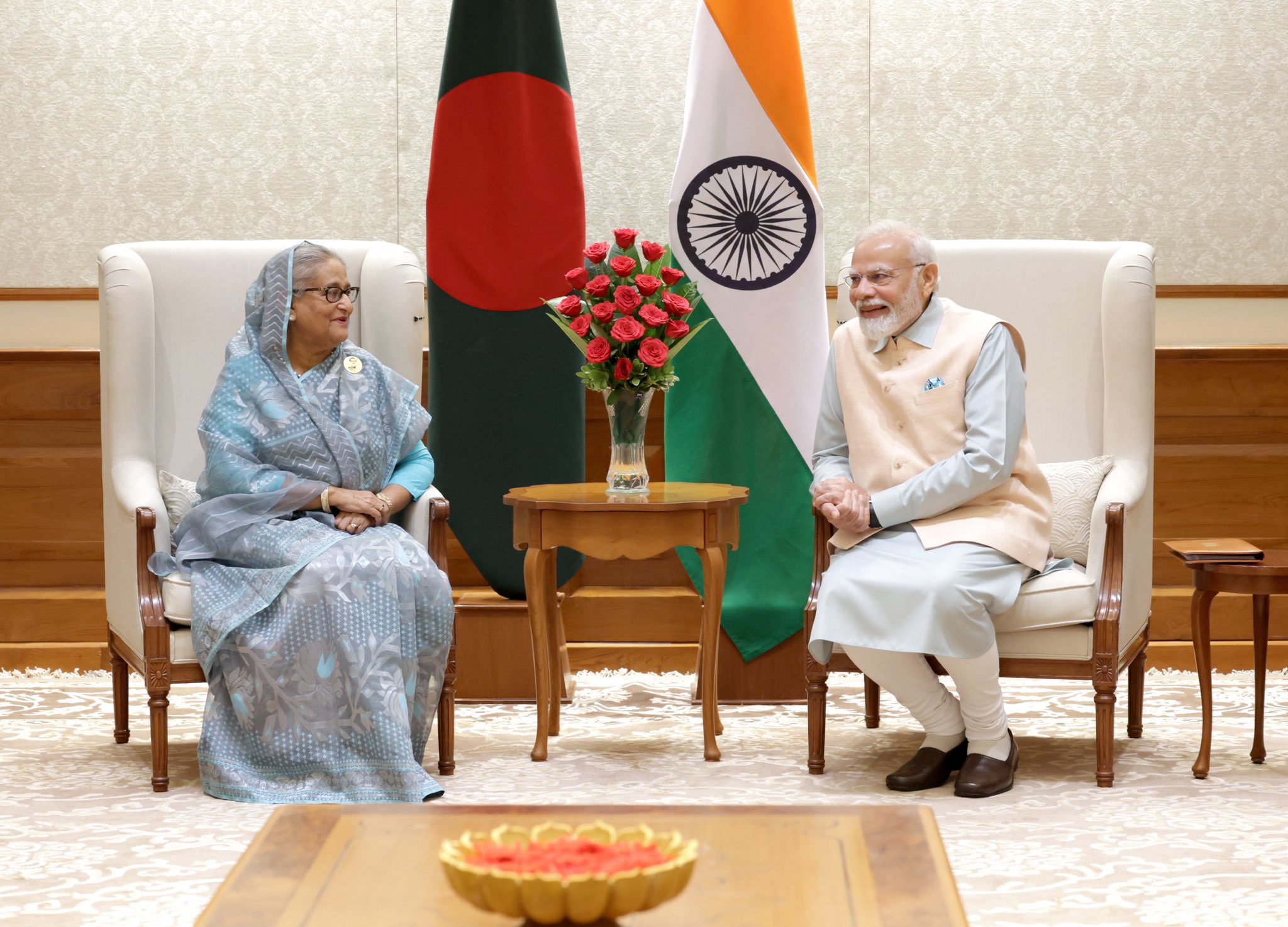 শেখ হাসিনার সাথে বৈঠক শেষে নরেন্দ্র মোদির টুইট