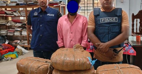 কসবায় ফের ১৪ কেজি গাঁজাসহ আটক ১